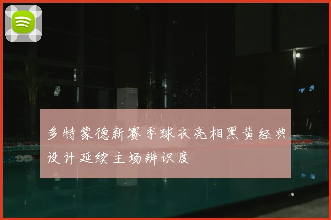 多特蒙德新赛季球衣亮相黑黄经典设计延续主场辨识度